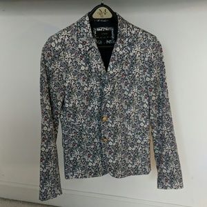 JCrew schoolboy blazer floral pattern